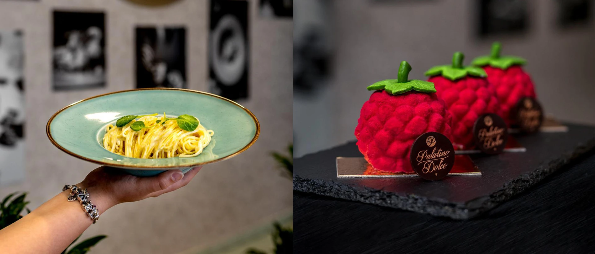 pasta and desserts